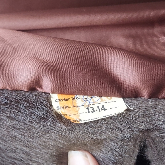Tudor Faux Fur Teddy Coat, 50s Faux Fur Brown Coat, 60s Swing Coat, - Picture 6 of 8